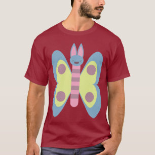 Camiseta Conejo Mariposa Híbrido Adorable Kawaii Bunnerfly