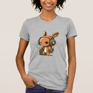 Camiseta Conejo melódico: Un viaje musical