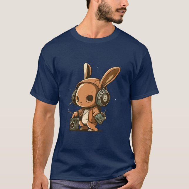 Camiseta Conejo melódico: Un viaje musical (Anverso)
