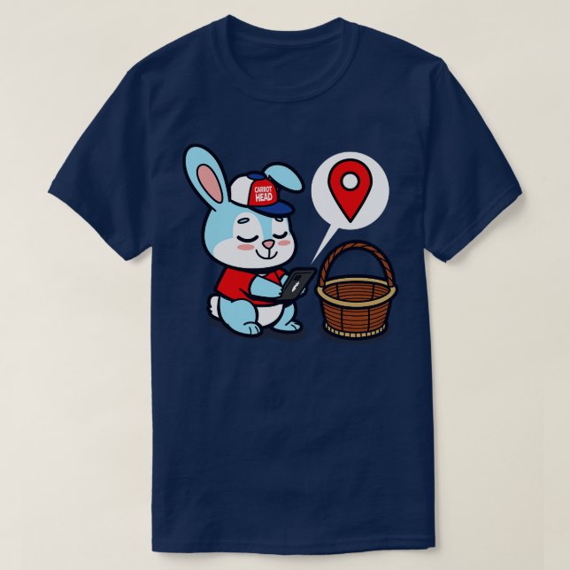 Camiseta Conejo moderno de Pascua (Diseño del anverso)
