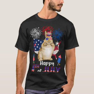 Camiseta Conejo Orgulloso de los fuegos artificiales de la