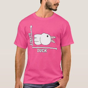Camiseta Conejo Pato Divertida Ilusión Óptica Filosofía Wit