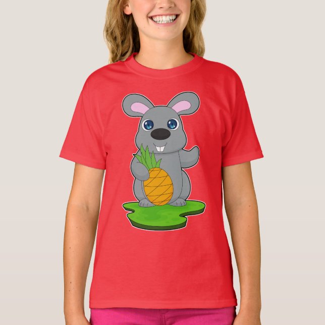Camiseta Conejo Piña Fruta (Anverso)