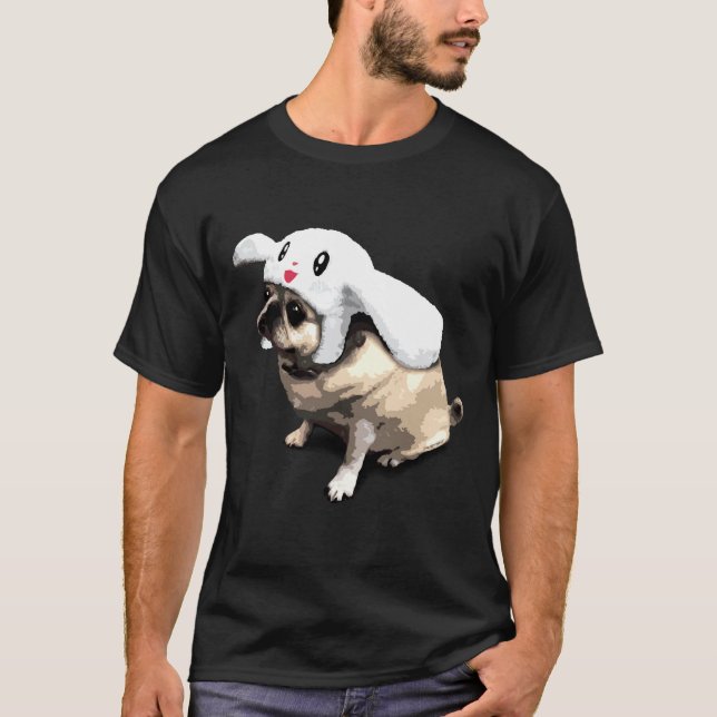 Camiseta Conejo Pug 379 (Anverso)