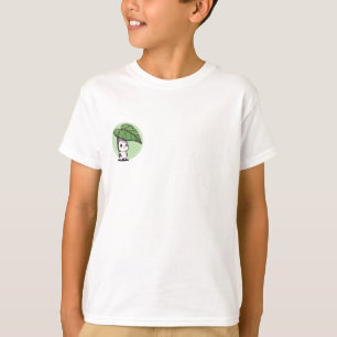 Camiseta Conejo refugiándose bajo paraguas de hoja para niñ