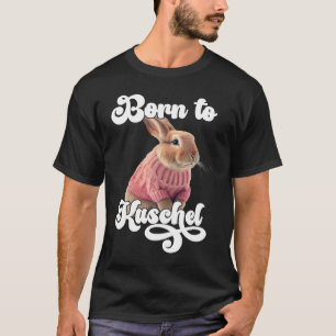 Camiseta Conejo Retro de Esquí de Invierno Nacido para Acar