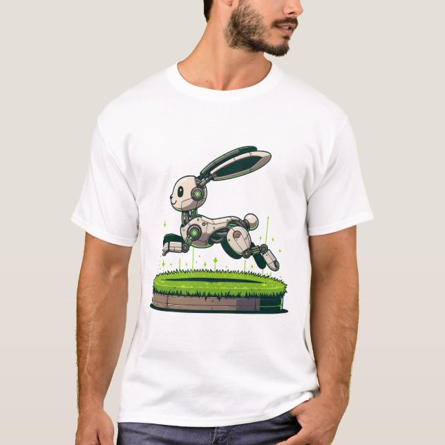 Camiseta Conejo robótico (Anverso)