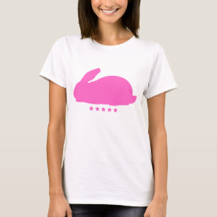 Camiseta Conejo rosa con estrellas