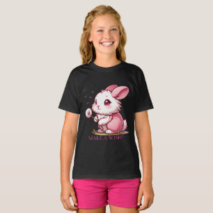 Camiseta Conejo Rosa y Deseo de Diente de León