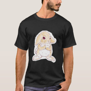 Camiseta Conejo sin gracia cruzando pequeñas patas esponjos