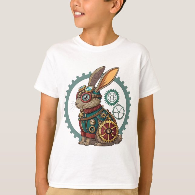CAMISETA CONEJO STEAMPUNK (Anverso)