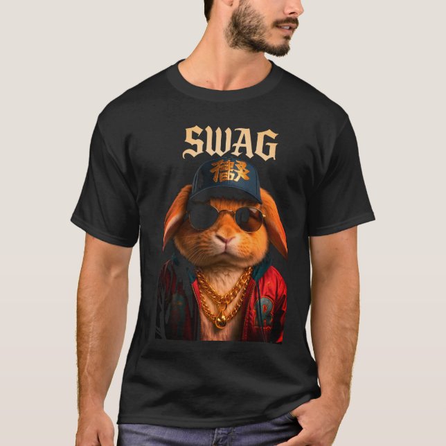 Camiseta Conejo swag - Conejo Guay (Anverso)