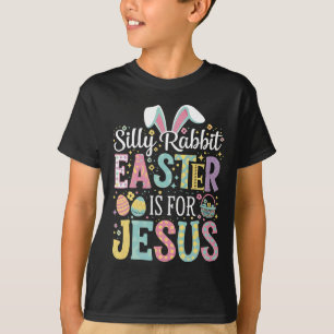 Camiseta Conejo tonto la Pascua es para Jesús conejito lind