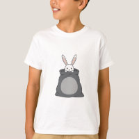 Conejo travieso en saco Peekaboo niños