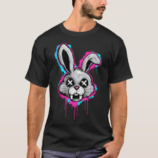 Camiseta Conejo Trippy Vaporwave Edm Rave Festival House