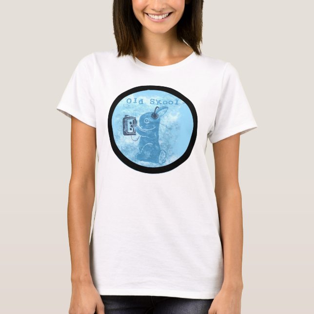 Camiseta Conejo viejo de Skool con el magnetófono (Anverso)