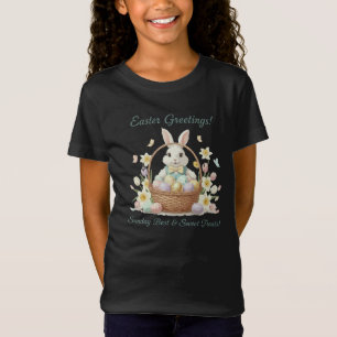 Camiseta "Conejo y Canasta de Felicitaciones de Pascua Aqua
