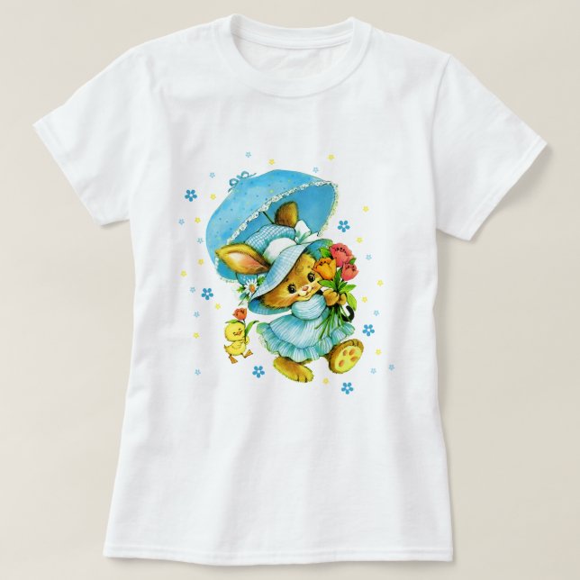 Camiseta Conejo y regalo de Pascua de Chick (Diseño del anverso)