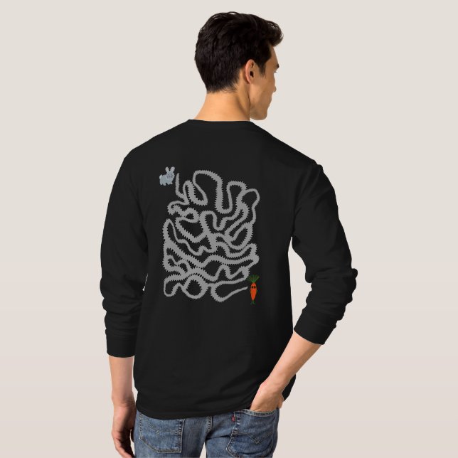 Camiseta Conejo y zanahoria (Reverso completo)