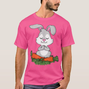 Camiseta Conejo Yoga Lover Mujeres Meditando Conejito Medit