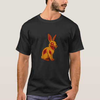 Camiseta Conejo Zombie Animal - Muerto de Terror Asusta Esp