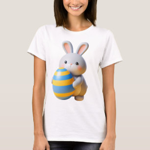 Camiseta Conejos caprichosos en una colorida pradera