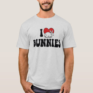 Camiseta Conejos de Conejitos Corazón Me Encantan