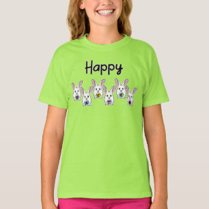 Camiseta Conejos de Pascua con Forma de Huevo