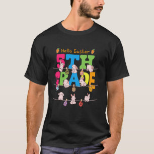 Camiseta Conejos de Pascua de 5º grado pre-adolescentes gen