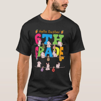 Camiseta Conejos de Pascua de 6º grado pre-adolescentes gen