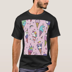 Camiseta Cones de crema de hielo de animales