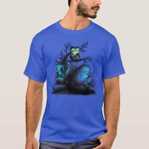 Camiseta Conexión Con Los Animales Del Bosque Usando Teléfo