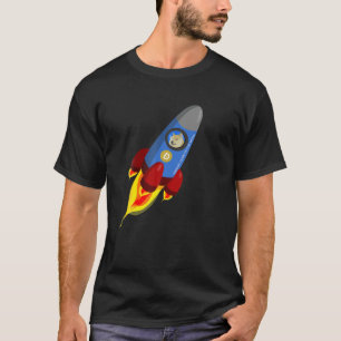 CAMISETA CONEXIÓN DE DOGURA DE DOGE SHIBA INU HODL ROCKET A