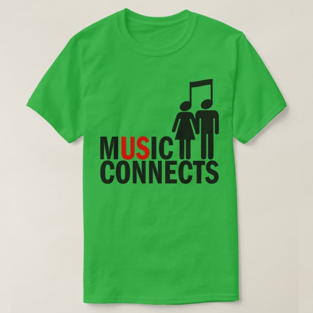 Camiseta Conexión de música 1 (Diseño del anverso)