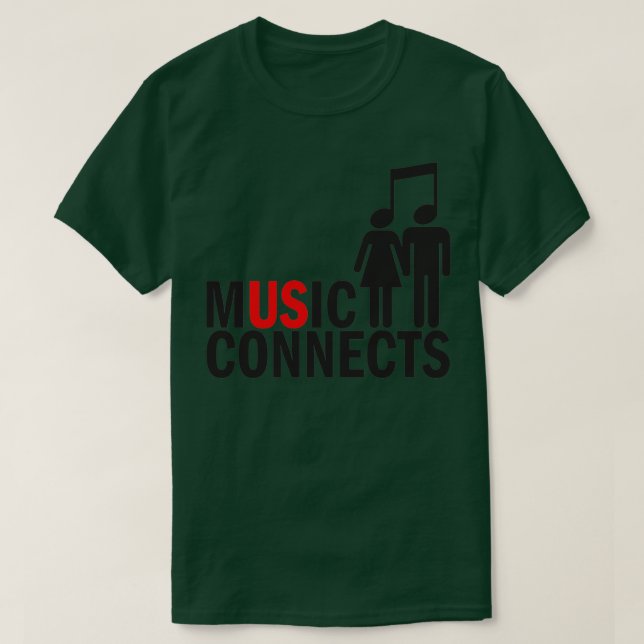 Camiseta Conexión de música 2 (Diseño del anverso)