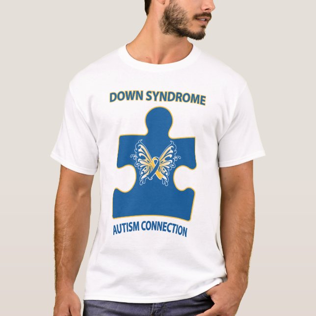 Camiseta Conexión del autismo de Síndrome de Down (Anverso)