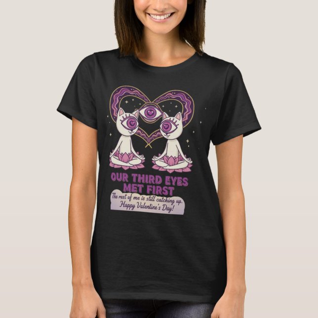 Camiseta Conexión psíquica día de San Valentín (Anverso)