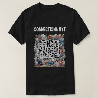 Camiseta Conexiones Elegantes NYT Diseño Negro