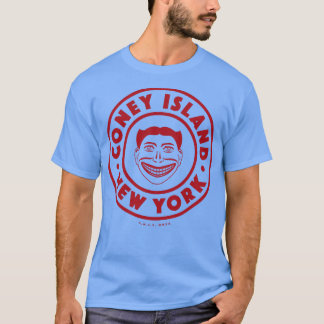 Camiseta Coney Island New York City Red Steeplechase Face