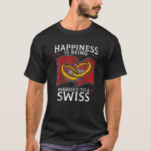 Camiseta Confederación Suiza Boda Suiza Bandera de raíces