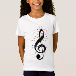 Camiseta Confeti colorido de la música