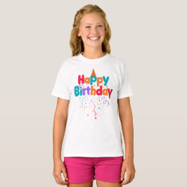 Camiseta Confeti de Cumpleaños Feliz