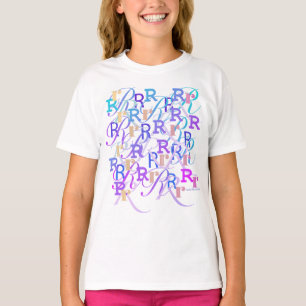 Camiseta Confeti de Letras "R"