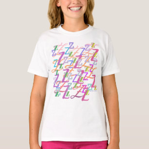 Camiseta Confeti de Letras "Z"