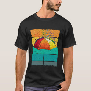 Camiseta Confeti de paraguas retro para un ventilador de co
