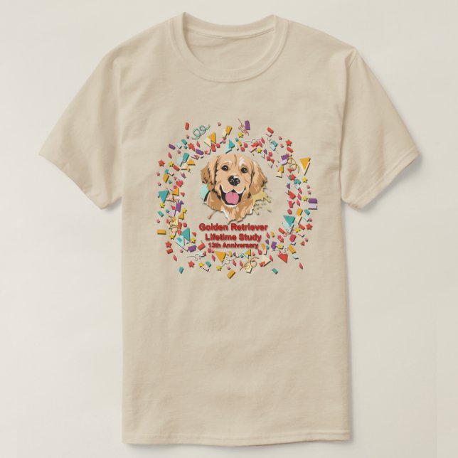 Camiseta Confetti dorado - ligero (Diseño del anverso)