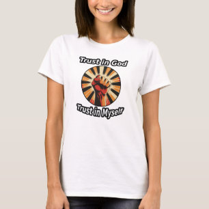 Camiseta Confía en Dios, Confía en Mí Mismo