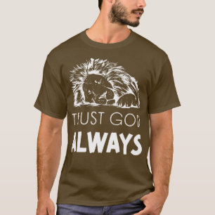 Camiseta Confía en Dios León Jesús Alabanza Dios