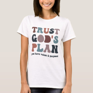 Camiseta Confía En El Plan De Dios, Cristiano Moderno