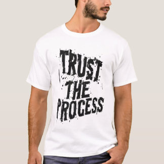 Camiseta Confía En El Proceso Tipografía Grunge Sin Procesa